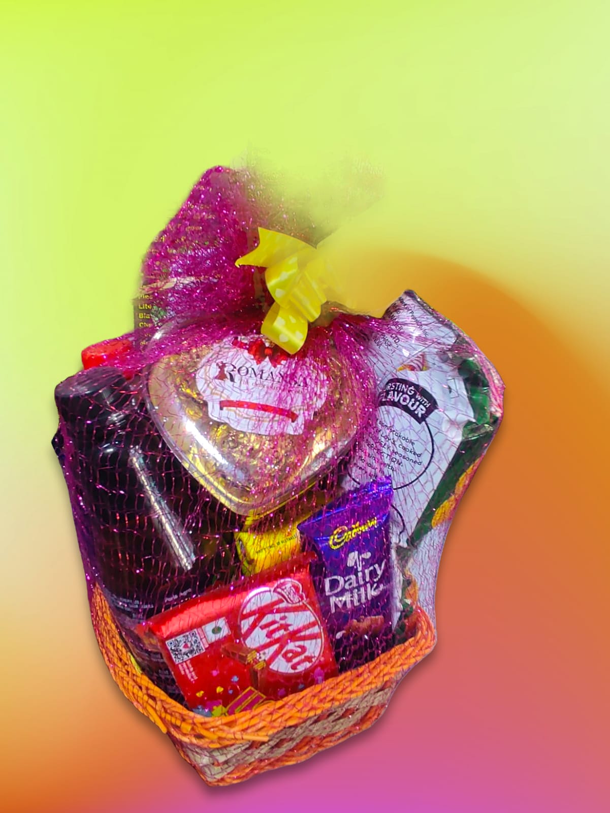 Sweet  Library The Magic of Nature Birthday/ Anniversary/ Christmas/ Valentines/ Diwali Chocolate Gift Hamper (Chocolates in  Basket)